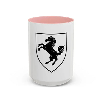 Flag of Herford Germany - Accent Coffee Mug 15oz Pink - Go Mug Yourself