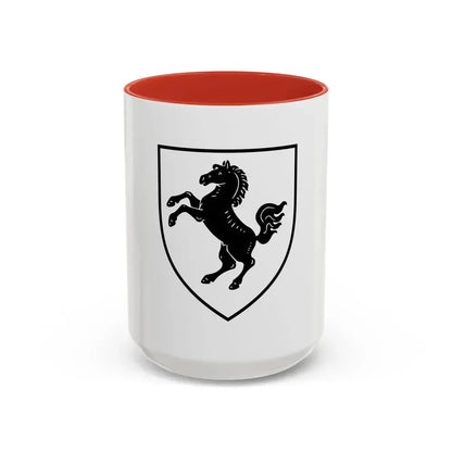 Flag of Herford Germany - Accent Coffee Mug 15oz Red - Go Mug Yourself