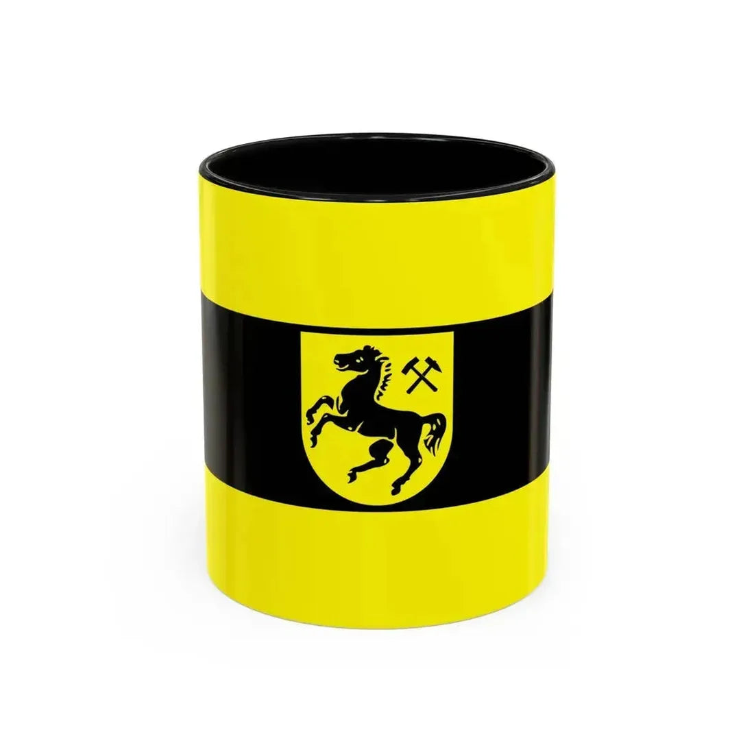 Flag of Herne Germany - Accent Coffee Mug 11oz Black - Go Mug Yourself
