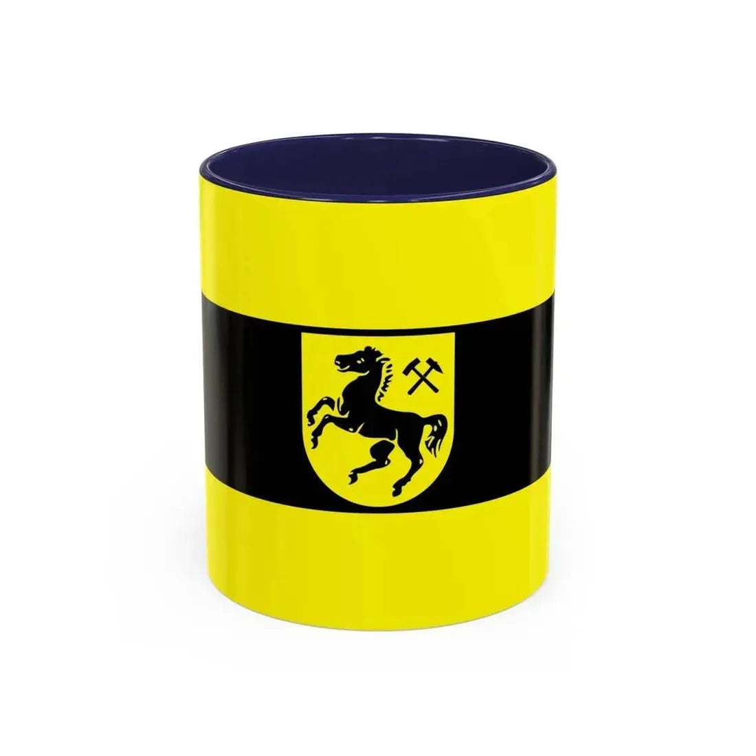 Flag of Herne Germany - Accent Coffee Mug 11oz Navy - Go Mug Yourself
