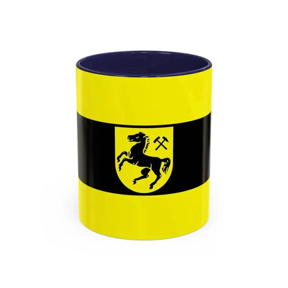 Flag of Herne Germany - Accent Coffee Mug 11oz Navy - Go Mug Yourself