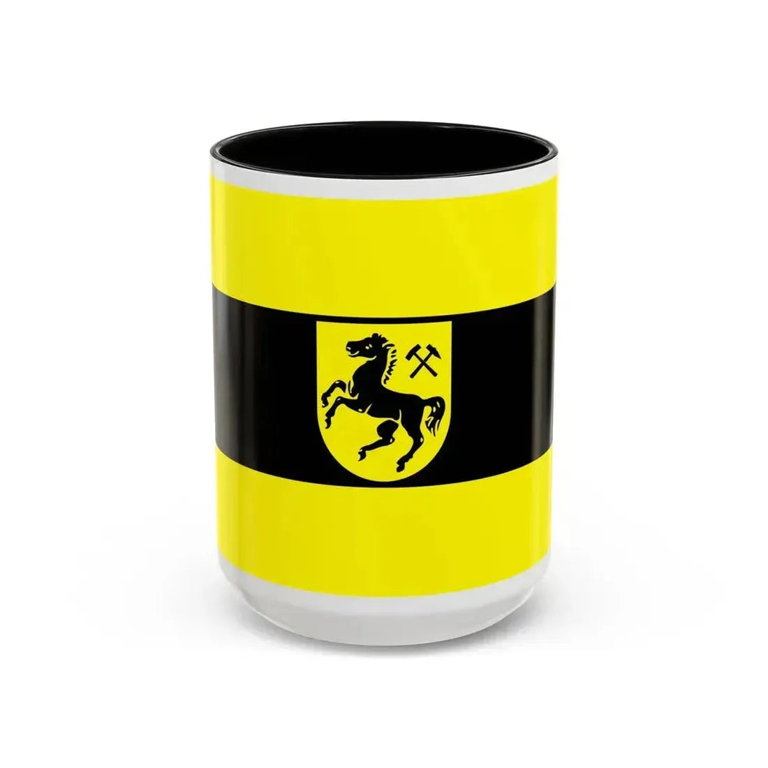 Flag of Herne Germany - Accent Coffee Mug 15oz Black - Go Mug Yourself