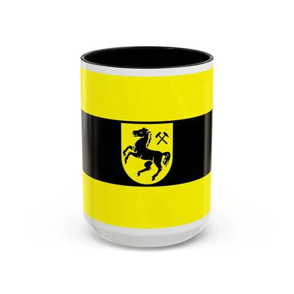 Flag of Herne Germany - Accent Coffee Mug 15oz Black - Go Mug Yourself