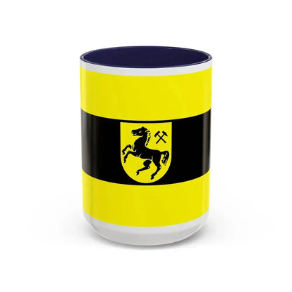 Flag of Herne Germany - Accent Coffee Mug 15oz Navy - Go Mug Yourself