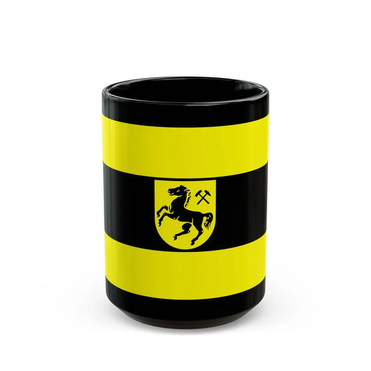 Flag of Herne Germany - Black Coffee Mug-15oz-Go Mug Yourself