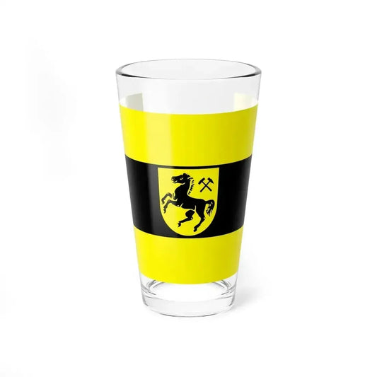 Flag of Herne Germany - Pint Glass 16oz 16oz - Go Mug Yourself