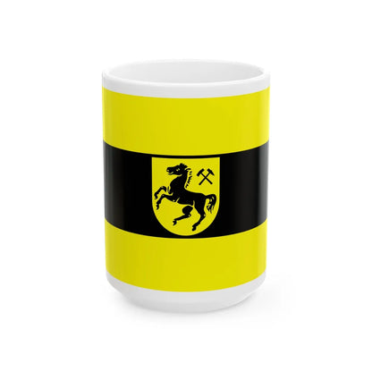 Flag of Herne Germany - White Coffee Mug-15oz-Go Mug Yourself