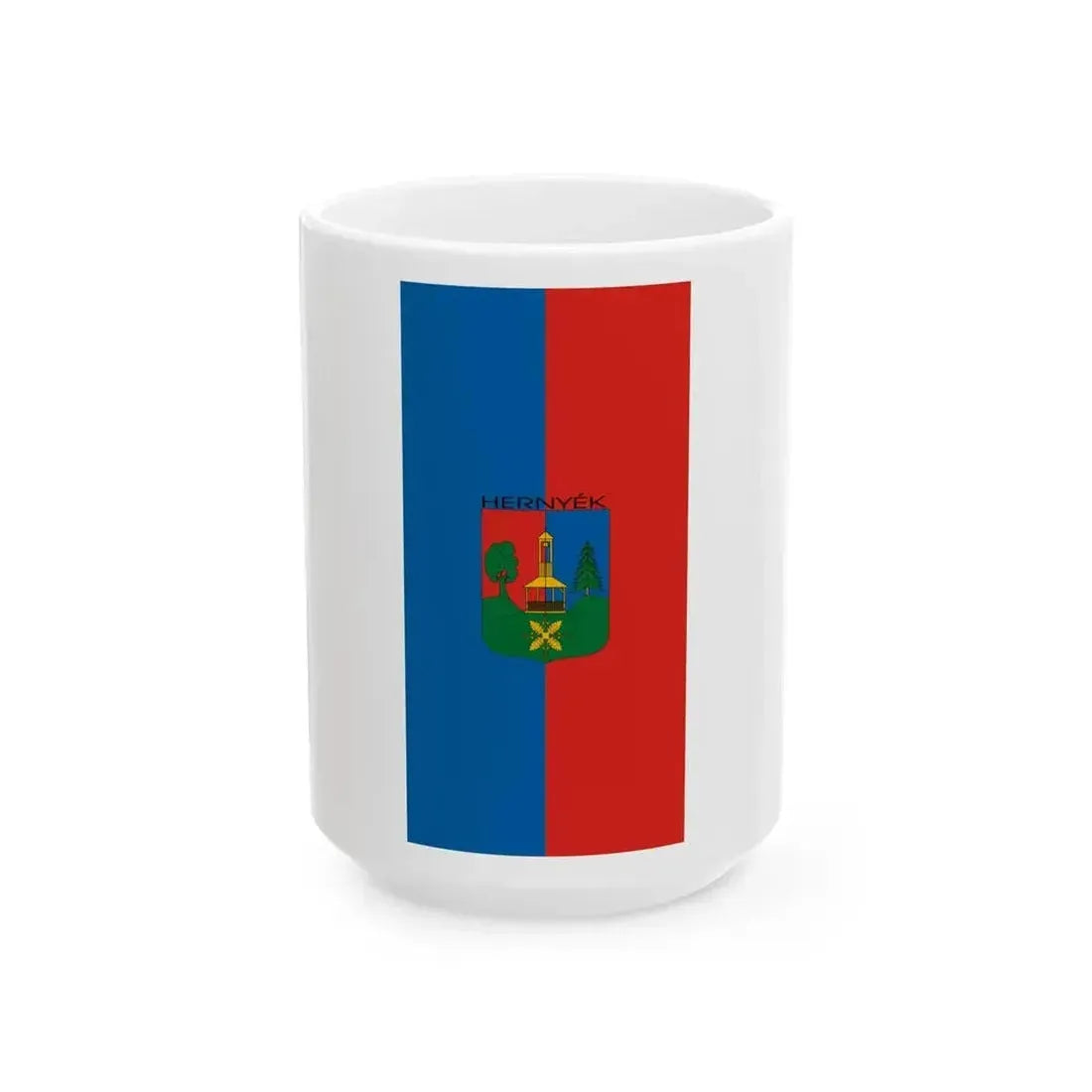 Flag of Hernyek (Hungary) White Coffee Mug 15oz - Go Mug Yourself