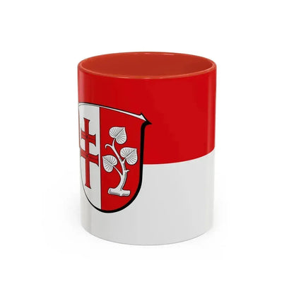 Flag of Hersfeld Rotenburg Germany - Accent Coffee Mug 11oz Red - Go Mug Yourself