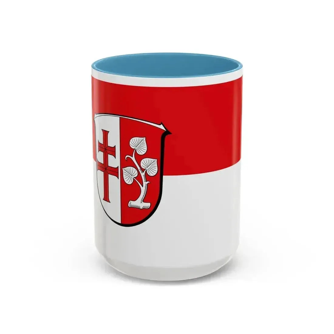 Flag of Hersfeld Rotenburg Germany - Accent Coffee Mug 15oz Light Blue - Go Mug Yourself