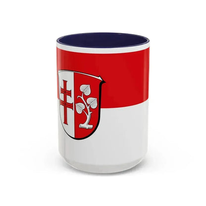 Flag of Hersfeld Rotenburg Germany - Accent Coffee Mug 15oz Navy - Go Mug Yourself
