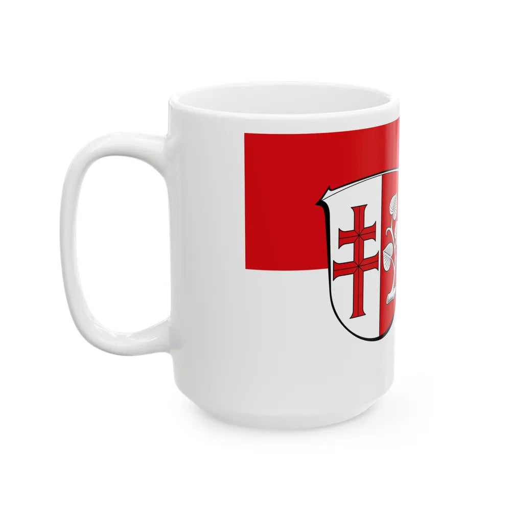 Flag of Hersfeld Rotenburg Germany - White Coffee Mug-Go Mug Yourself