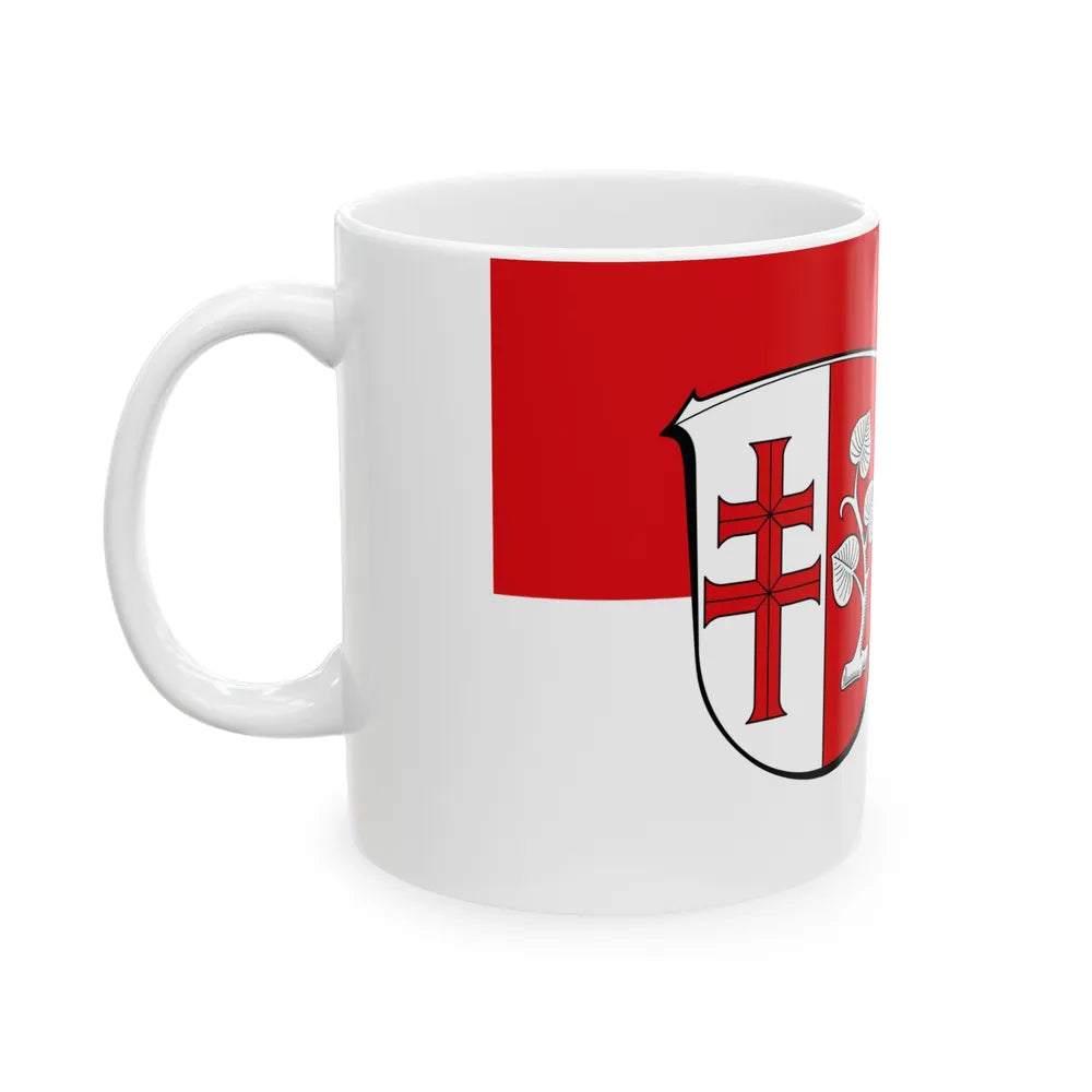 Flag of Hersfeld Rotenburg Germany - White Coffee Mug-Go Mug Yourself