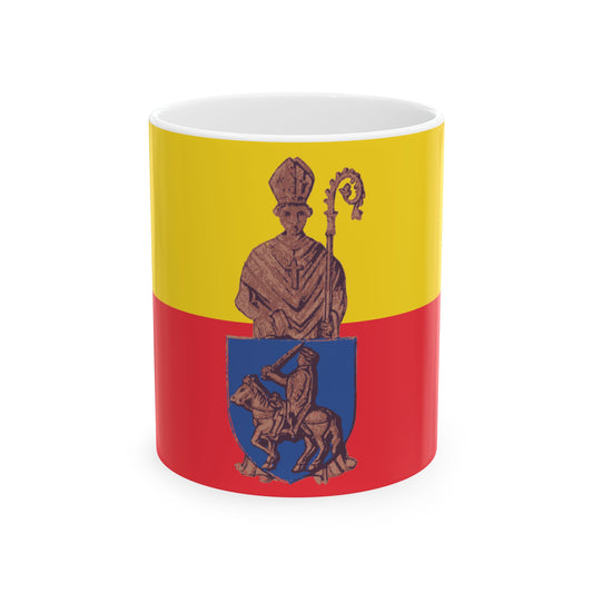 Flag of Herstal (Belgium) White Coffee Mug-11oz-Go Mug Yourself
