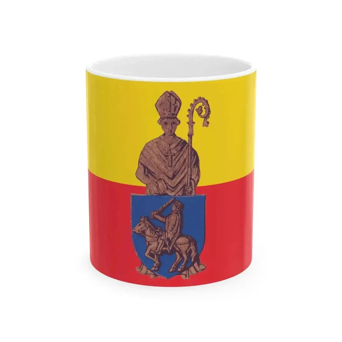 Flag of Herstal (Belgium) White Coffee Mug 11oz - Go Mug Yourself