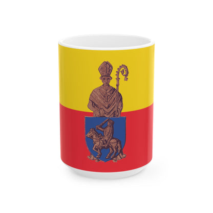 Flag of Herstal (Belgium) White Coffee Mug-15oz-Go Mug Yourself