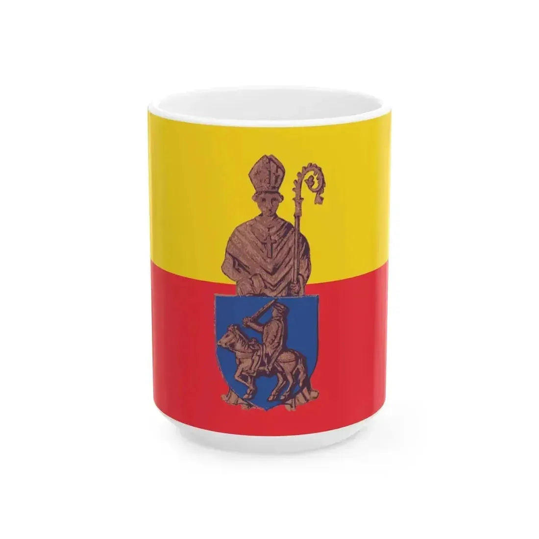 Flag of Herstal (Belgium) White Coffee Mug 15oz - Go Mug Yourself