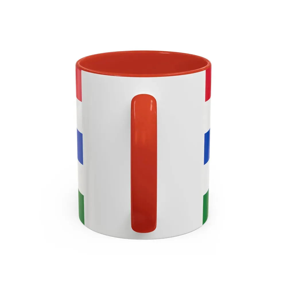 Flag of Herzegovina Neretva Canton Bosnia and Herzegovina - Accent Coffee Mug - Go Mug Yourself