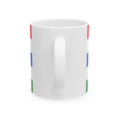 Flag of Herzegovina Neretva Canton Bosnia and Herzegovina - White Coffee Mug - Go Mug Yourself