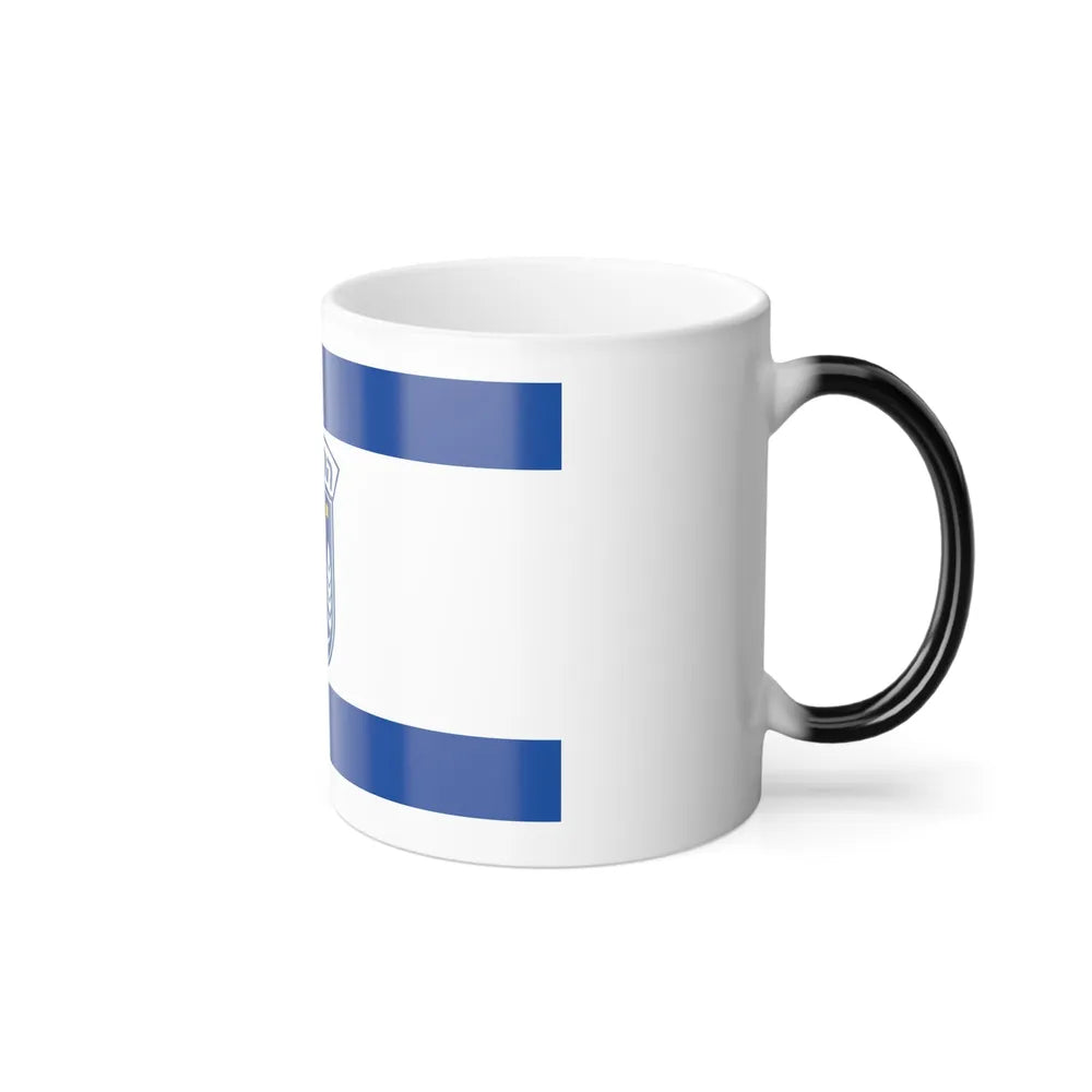 Flag of Herzliya Israel - Color Changing Coffee Mug-Go Mug Yourself