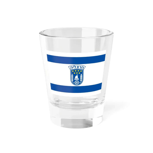 Flag of Herzliya Israel - Shot Glass 1.5oz 1.5oz - Go Mug Yourself