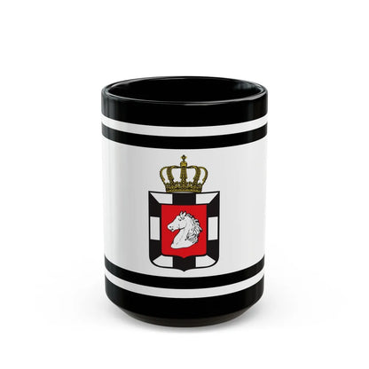 Flag of Herzogtum Lauenburg Germany - Black Coffee Mug-15oz-Go Mug Yourself