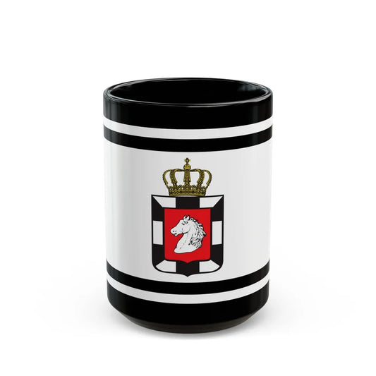 Flag of Herzogtum Lauenburg Germany - Black Coffee Mug-15oz-Go Mug Yourself