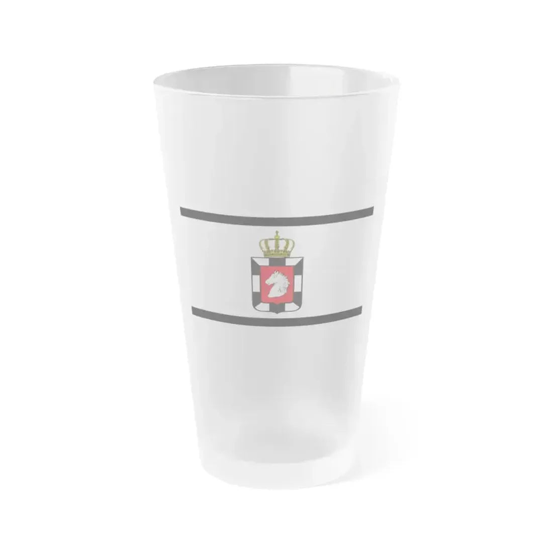 Flag of Herzogtum Lauenburg Germany - Frosted Pint Glass 16oz 16oz Frosted - Go Mug Yourself