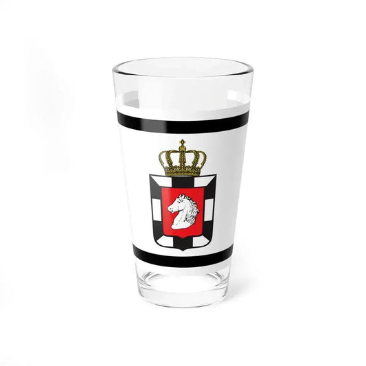 Flag of Herzogtum Lauenburg Germany - Pint Glass 16oz 16oz - Go Mug Yourself