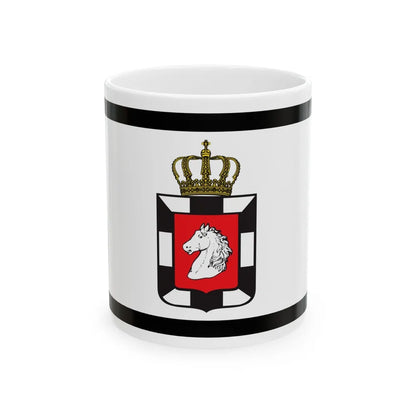 Flag of Herzogtum Lauenburg Germany - White Coffee Mug-11oz-Go Mug Yourself