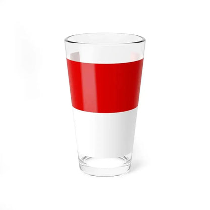 Flag of Hesse Germany - Pint Glass 16oz 16oz - Go Mug Yourself