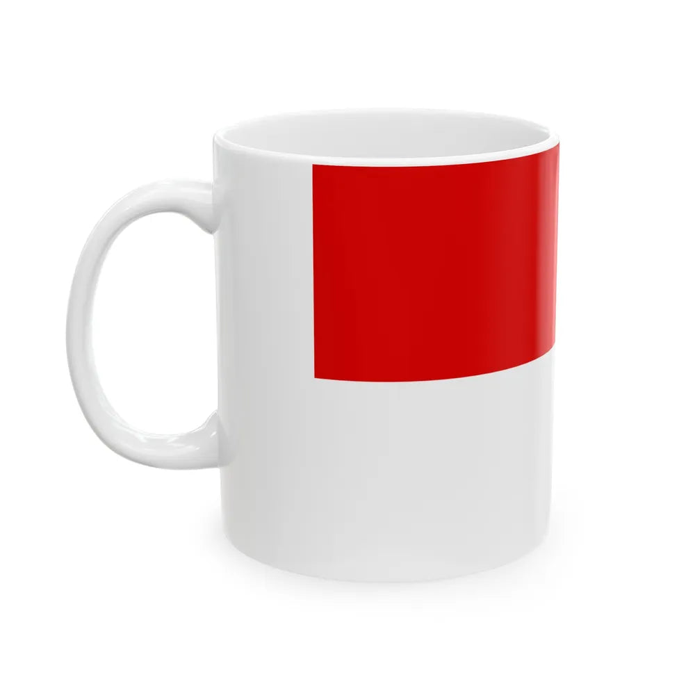 Flag of Hesse Germany - White Coffee Mug-Go Mug Yourself