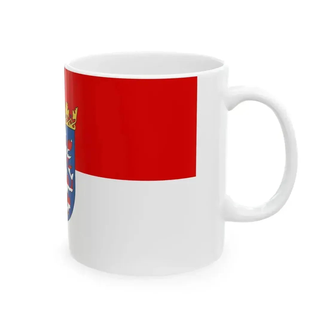 Flag of Hesse state (Germany) White Coffee Mug - Go Mug Yourself