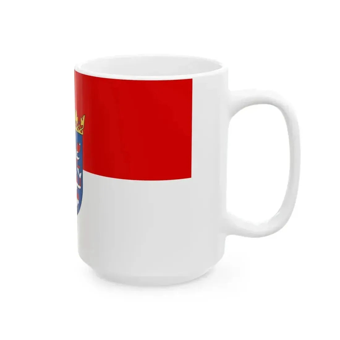 Flag of Hesse state (Germany) White Coffee Mug - Go Mug Yourself