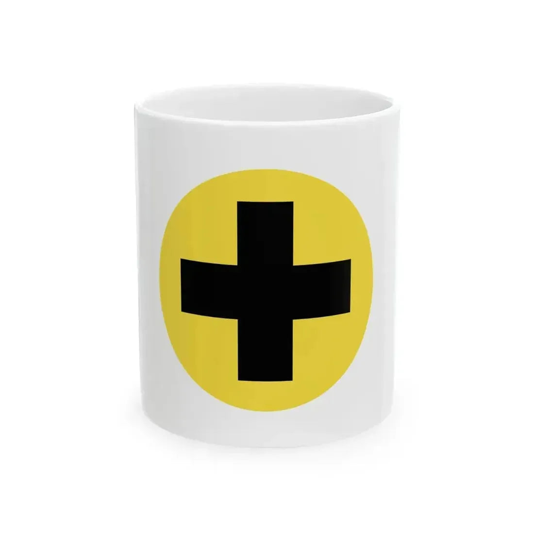 Flag of Het Vlaamse Kruis (Belgium) White Coffee Mug 11oz - Go Mug Yourself