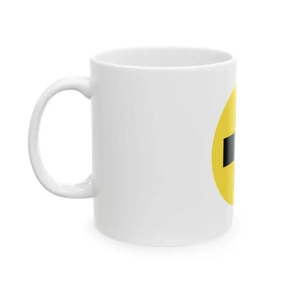 Flag of Het Vlaamse Kruis (Belgium) White Coffee Mug - Go Mug Yourself