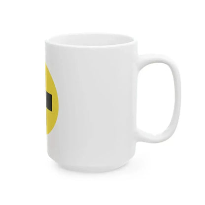 Flag of Het Vlaamse Kruis (Belgium) White Coffee Mug - Go Mug Yourself