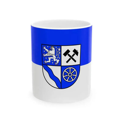 Flag of Heusweiler (Germany) White Coffee Mug 11oz - Go Mug Yourself
