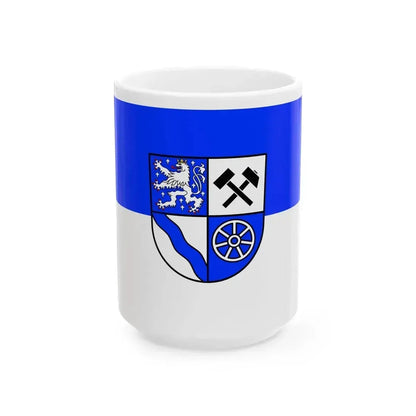 Flag of Heusweiler (Germany) White Coffee Mug 15oz - Go Mug Yourself