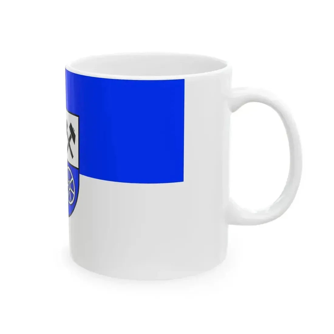 Flag of Heusweiler (Germany) White Coffee Mug - Go Mug Yourself