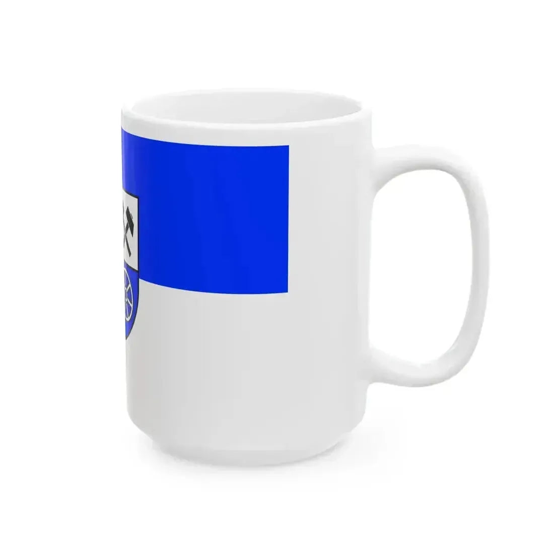 Flag of Heusweiler (Germany) White Coffee Mug - Go Mug Yourself