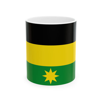 Flag of Heuvelland (Belgium) White Coffee Mug-11oz-Go Mug Yourself