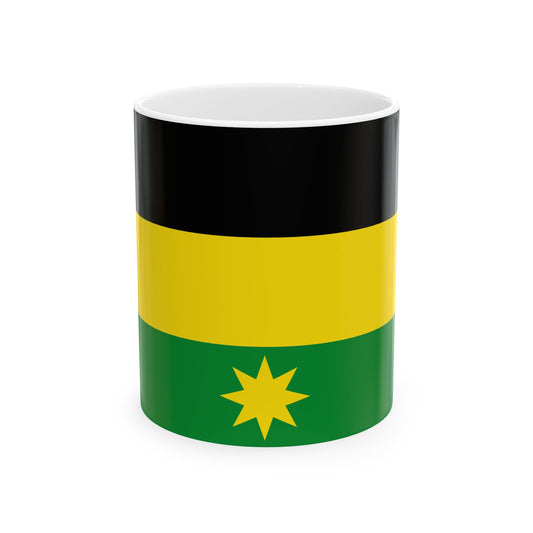 Flag of Heuvelland (Belgium) White Coffee Mug-11oz-Go Mug Yourself