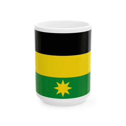 Flag of Heuvelland (Belgium) White Coffee Mug 15oz - Go Mug Yourself