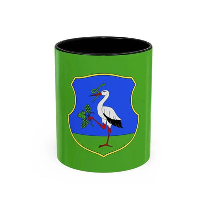 Flag of Heves County Hungary - Accent Coffee Mug 11oz Black - Go Mug Yourself