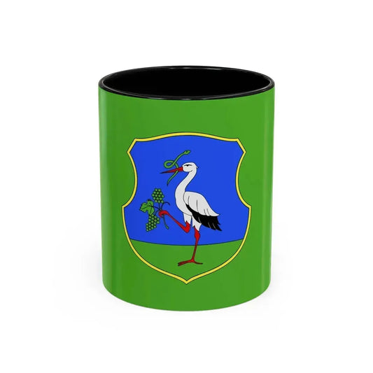 Flag of Heves County Hungary - Accent Coffee Mug 11oz Black - Go Mug Yourself