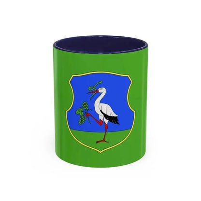 Flag of Heves County Hungary - Accent Coffee Mug 11oz Navy - Go Mug Yourself