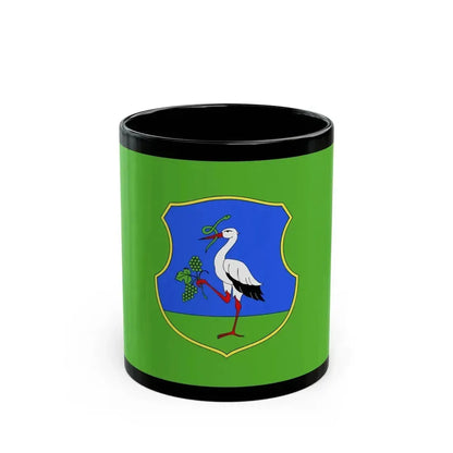 Flag of Heves County Hungary - Black Coffee Mug 11oz - Go Mug Yourself
