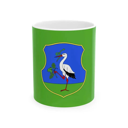 Flag of Heves County Hungary - White Coffee Mug 11oz - Go Mug Yourself