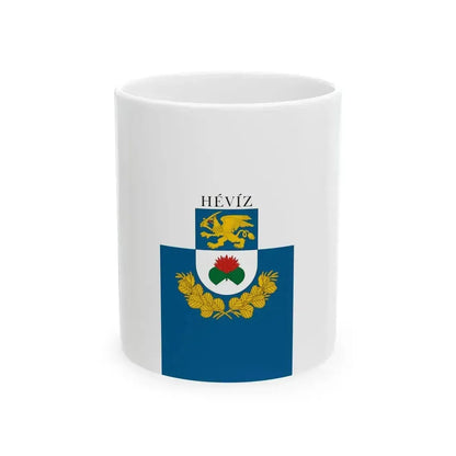 Flag of Heviz (Hungary) White Coffee Mug 11oz - Go Mug Yourself